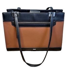 Chaps Black Brown Handbag‎